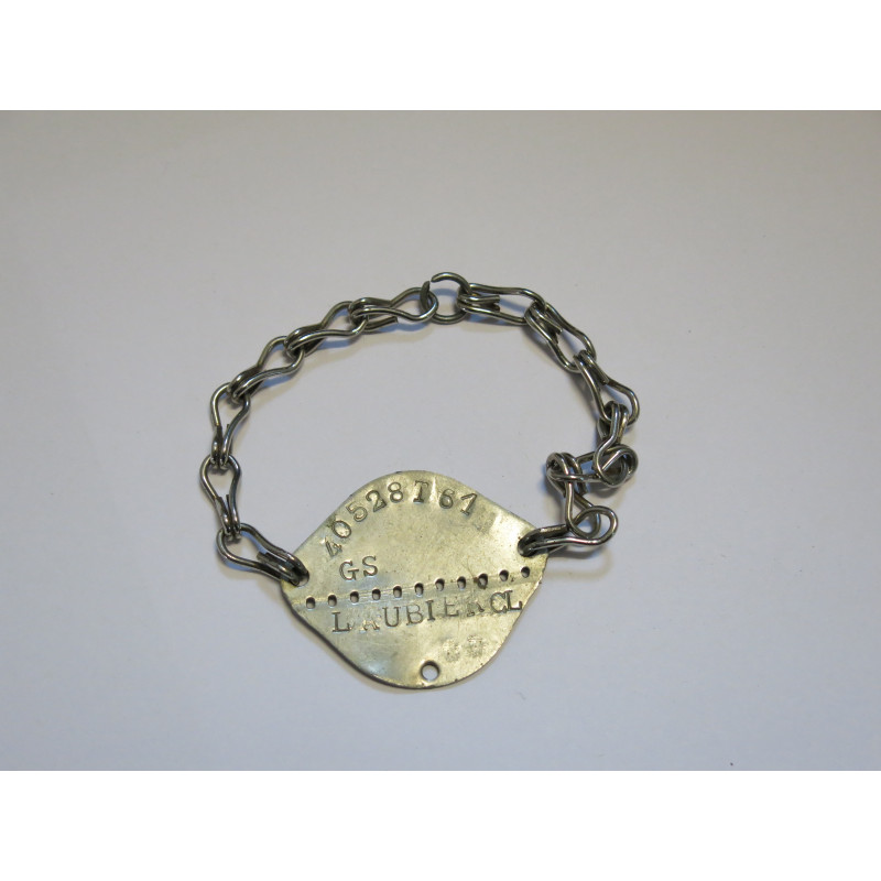 Dog Tag French  ww 2  Laubier  ref bo20