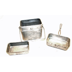 Set Gamelle armée française de 1942 en trois éléments