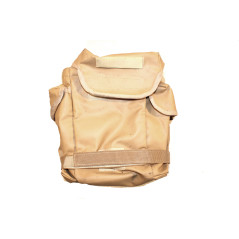 Sacoche de l'armée armée française en cuir couleur sable 