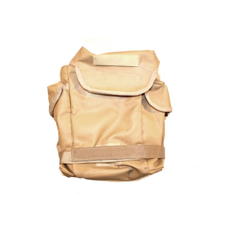 Sacoche de l'armée armée française en cuir couleur sable 