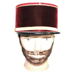 Képi Médecin service de santé, velours rouge