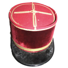 Képi Médecin service de santé, velours rouge