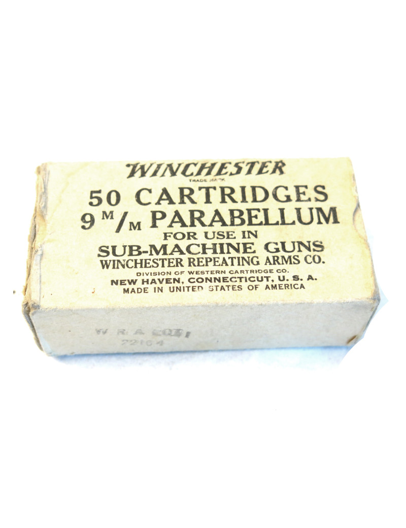 Boite vide 9 Para USA Winchester 1944 Ref c 50 