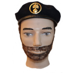 Beret de l'école militaire interarmées avec insigne