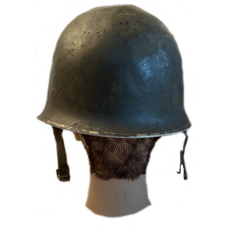Casque mod 51 complet avec sous casque complet, couvre casque et tissu et casque lourd