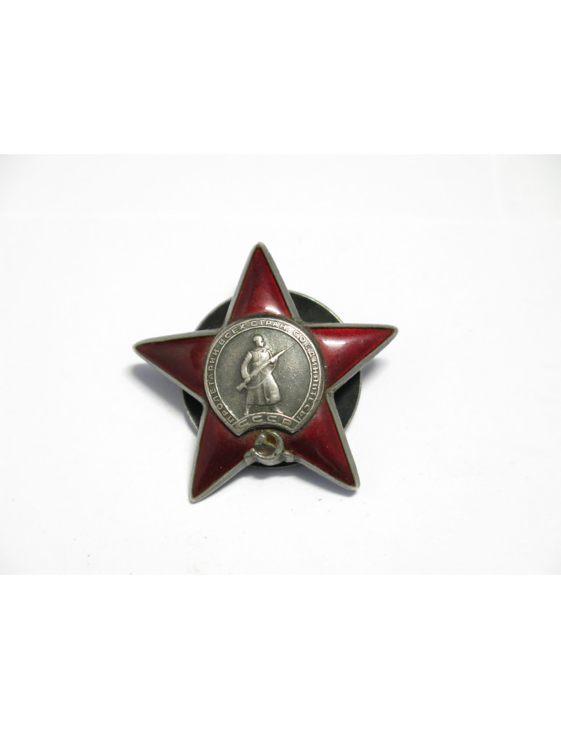 Ordre de l'etoile rouge argent Russe original numeroté ref bo 28 