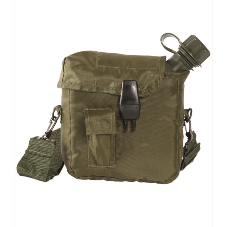 Gourde grande capacité avec sa housse et sangle de 1.9L