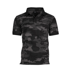 Polo en coton dark camo