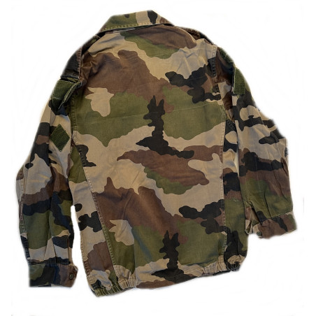 Ensemble Veste + Pantalon et casquette de l'armée française Type F2 camouflé