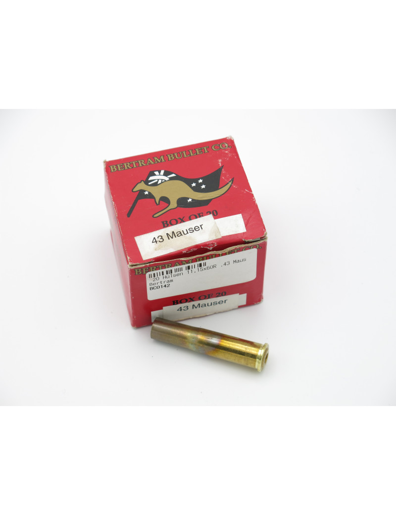 Boite de 20 douilles calibre 11 mm Mauser 