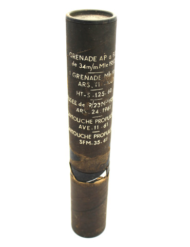 Container française pour Grenade AP de 34 mm Mle 1952 M60