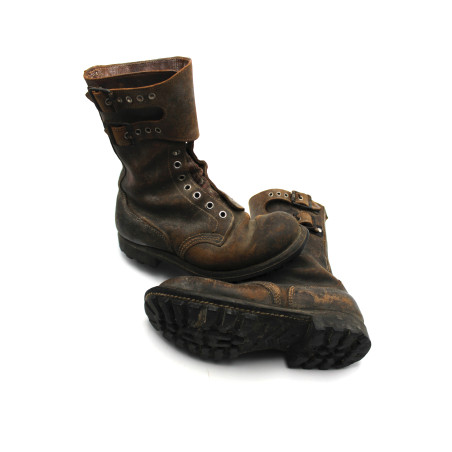 Rangers de 'armée française AJAX en cuir marron T40