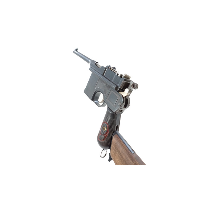 Étui crosse bois C96 1912-1916-1930 modèle avec Cerclage