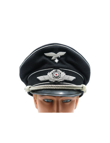 Superbe casquette officier Luftwaffe repro ref ca 60 box 600