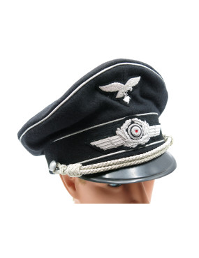 Superbe casquette officier Luftwaffe repro ref ca 60 box 600