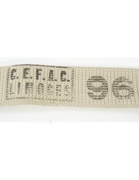 Ceinture réglementaire toile de l'armée française 106cm CEFAC Limoges