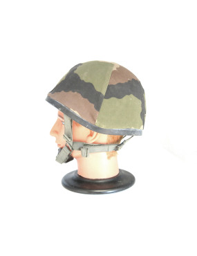 Casque français F1 1989 avec couvre casque camo ref 383 box 600