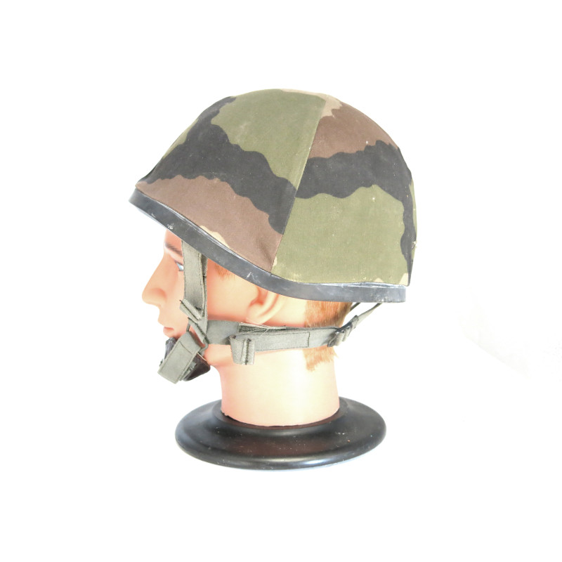Casque français F1 1989 avec couvre casque camo ref 383 box 600