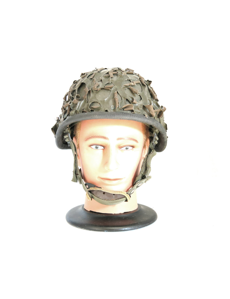 Casque français F1 1979 avec salade camo ref 363 box 600