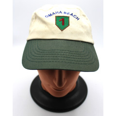 Casquette comémorative de la première division US à Omhah Beach