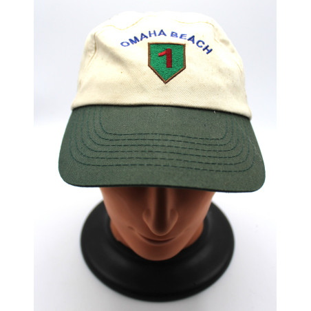 Casquette comémorative de la première division US à Omhah Beach