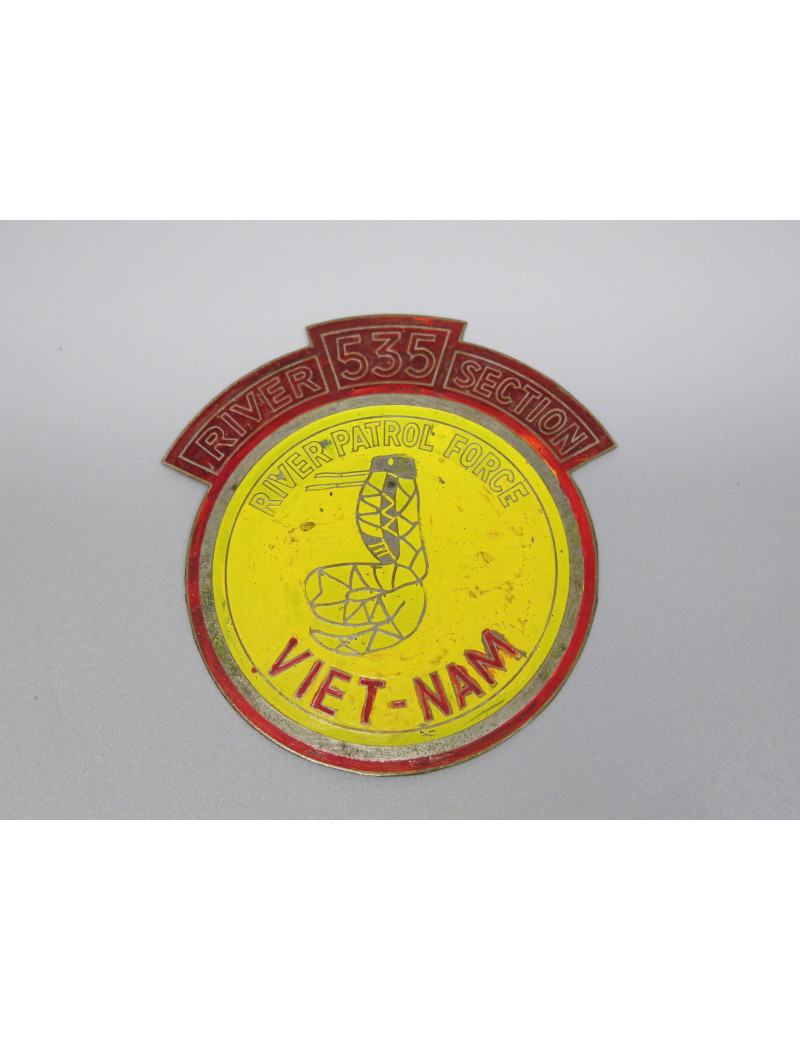 Plaque originale 535 River section US Vietnam ref box 211