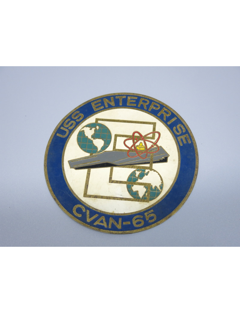 Plaque originale USS Enterprise CVAN 65 ref box 211 