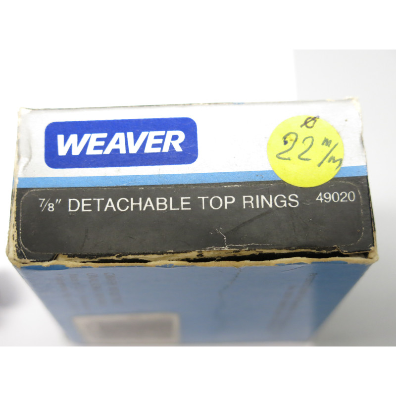Support de lunette Weaver diamètre 22 mm Ref 133 box 218  