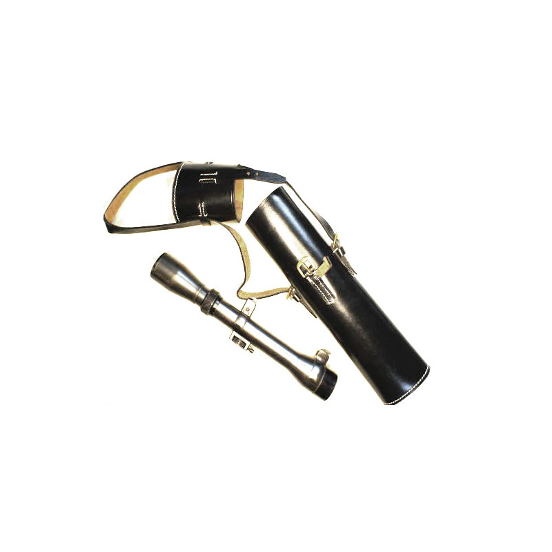 Etui cuir porte  lunette noir repro