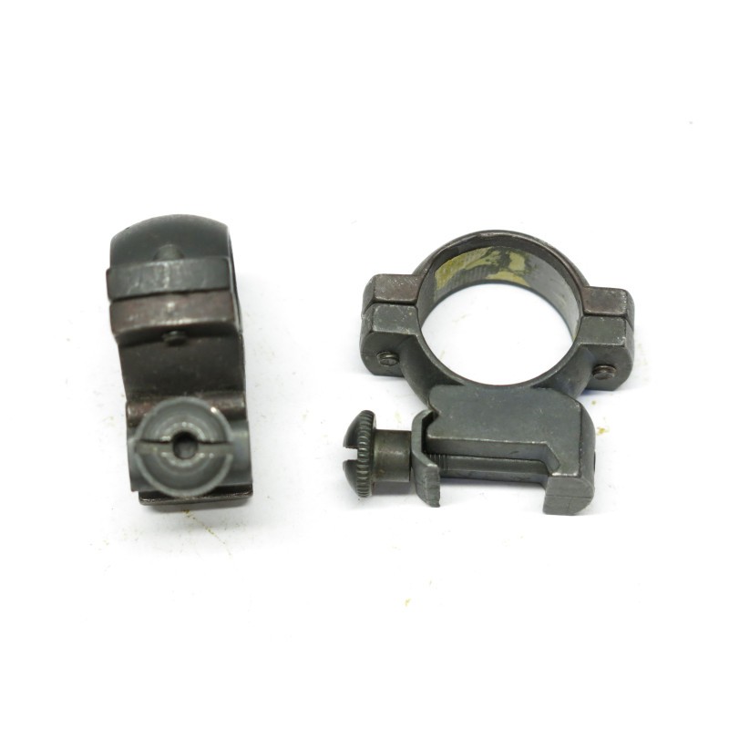 Collier  de lunette Weaver acier  noir  diametre 26 mm  rail 1 pouce ref  999  box 219