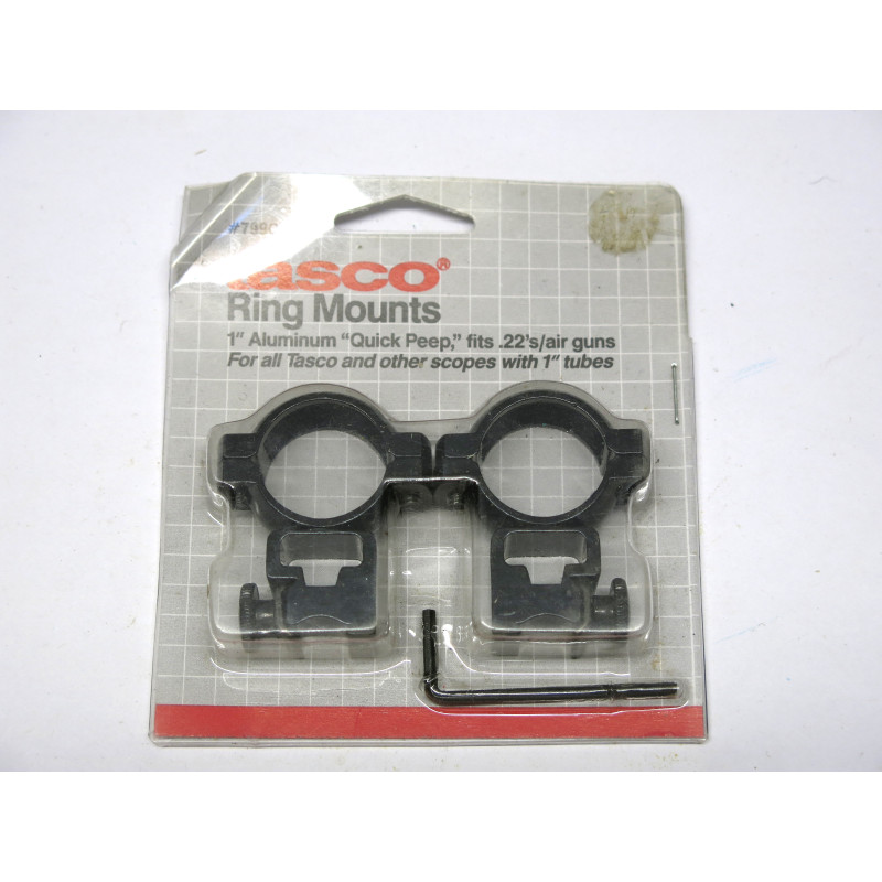 Collier  de lunette TASCO  alu  noir  diametre 26 mm  rail 14 mm  ref  877 box 219