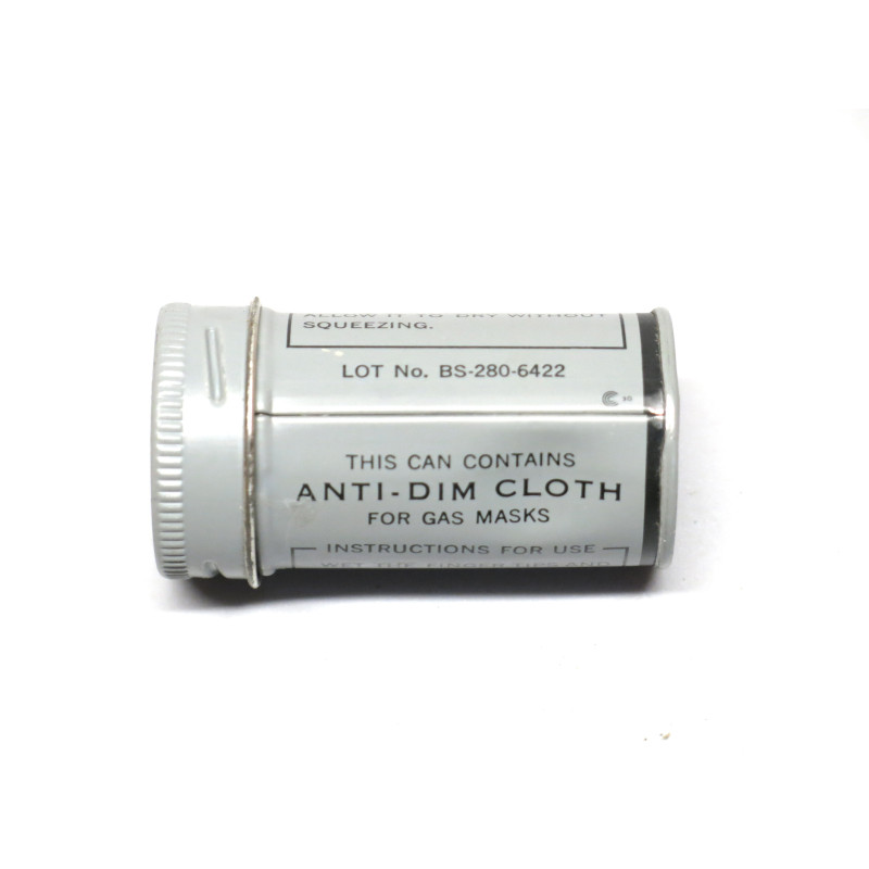 Boite Anti Dim Cloth gaz mask US ww2 ref 50 box 221 