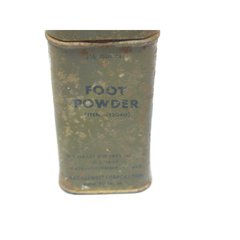 Pot metal Foot Powder US ww2 ref 100 box 221 