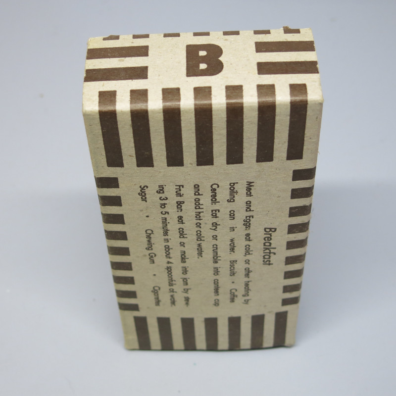 Ration type K Breakfast unit B ref  2 box 222    