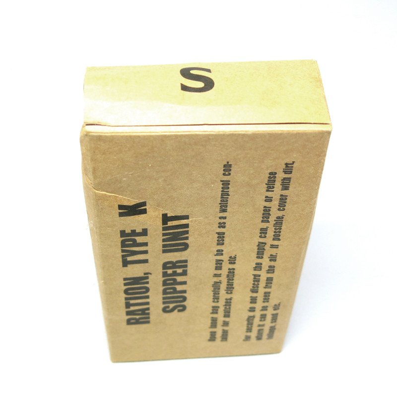 Ration type K Supper  unit S ref  3  box 222    