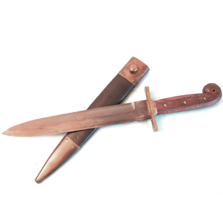 Poignard type US 1849 poignée bois 