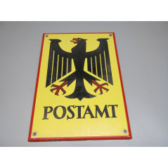 Plaque emaillée originale POSTAMT 
