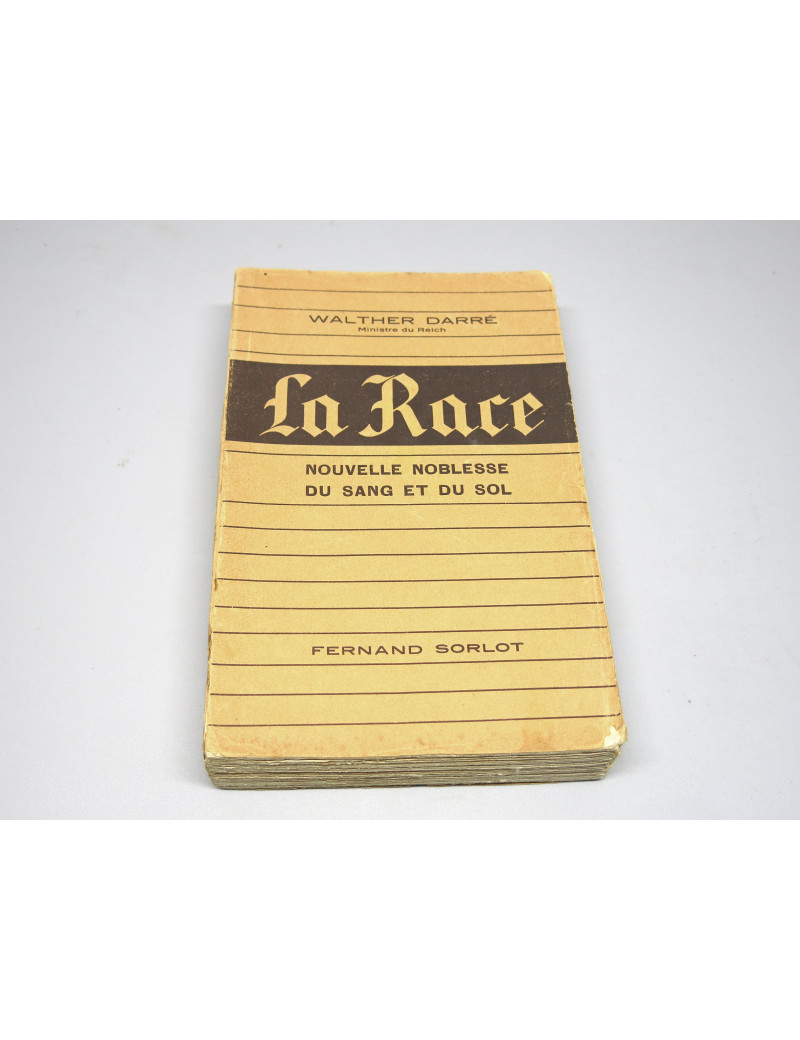 Livre La Race en Francais edition originale 1939 