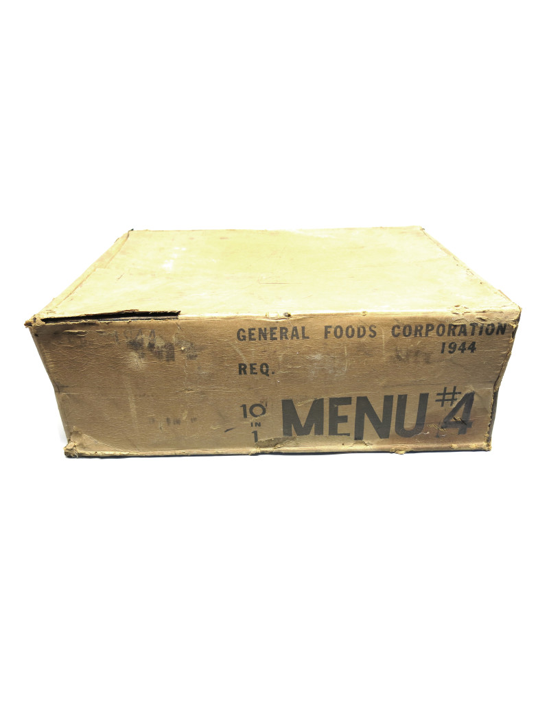 Carton US 1944 pour 10 rations menu 4 