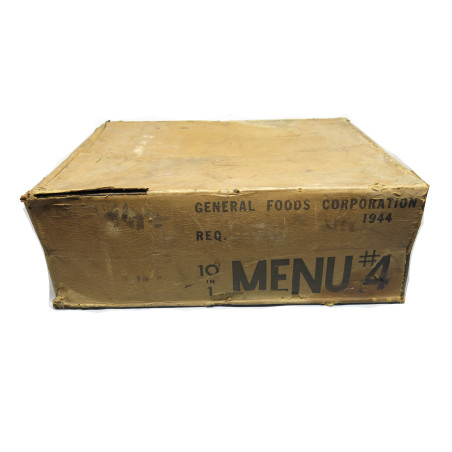 Carton US 1944 pour 10 rations menu 4  