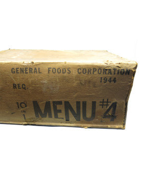 Carton US 1944 pour 10 rations menu 4 