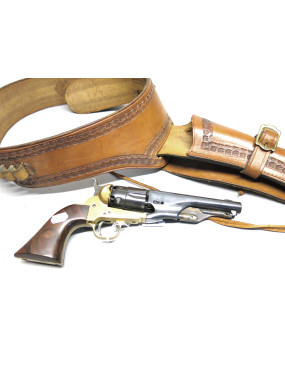 Etui cuir revolver poudre noire type western ref et 458 