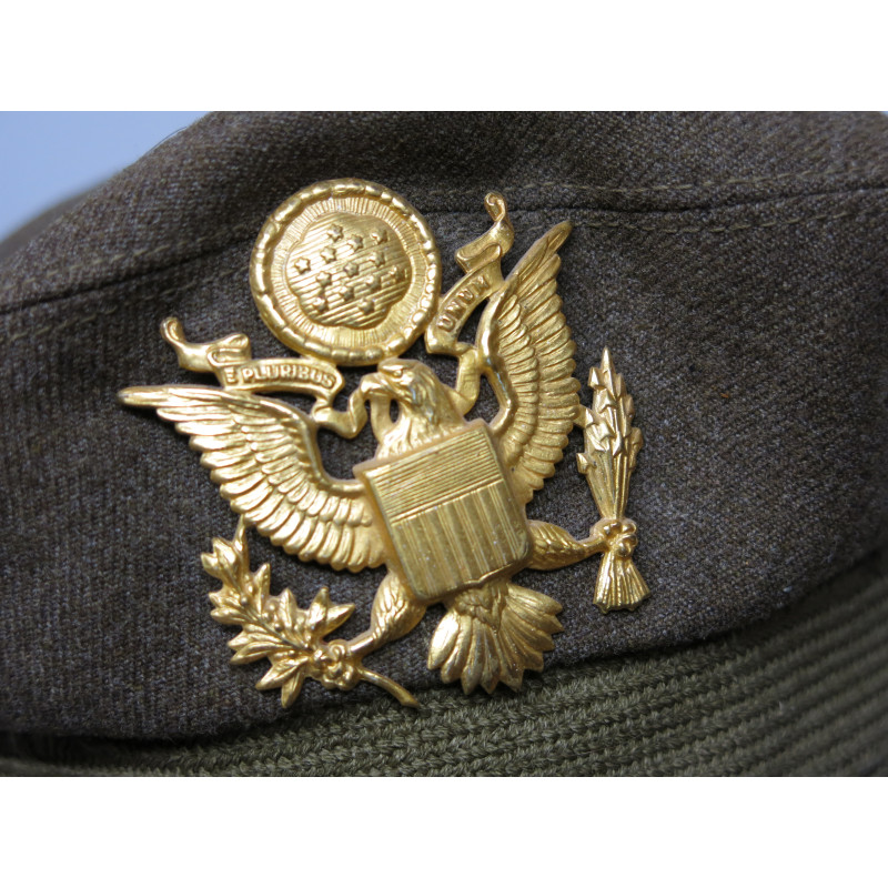 Superbe casquette originale officier US ww2 ref ca 4665