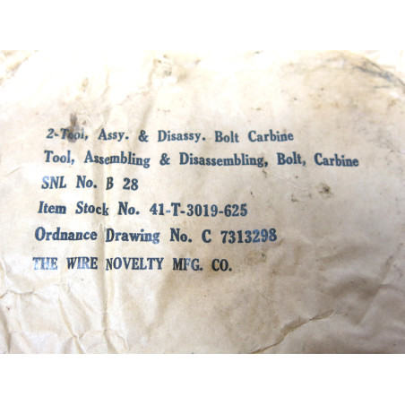 Emballage original de l'outil de démontage de culasse carabine USM1  