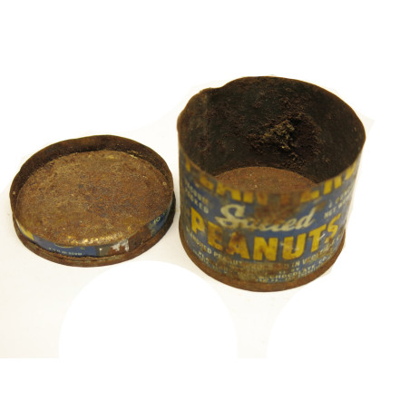 Boite vide avec couvercle Peanuts US ww2 ref 666 