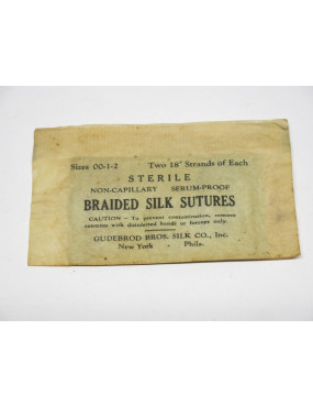 Braided silk sutures...