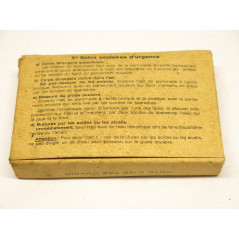 Boite carton pansement oculaire d'urgence Armée Francaise  ref 166 
