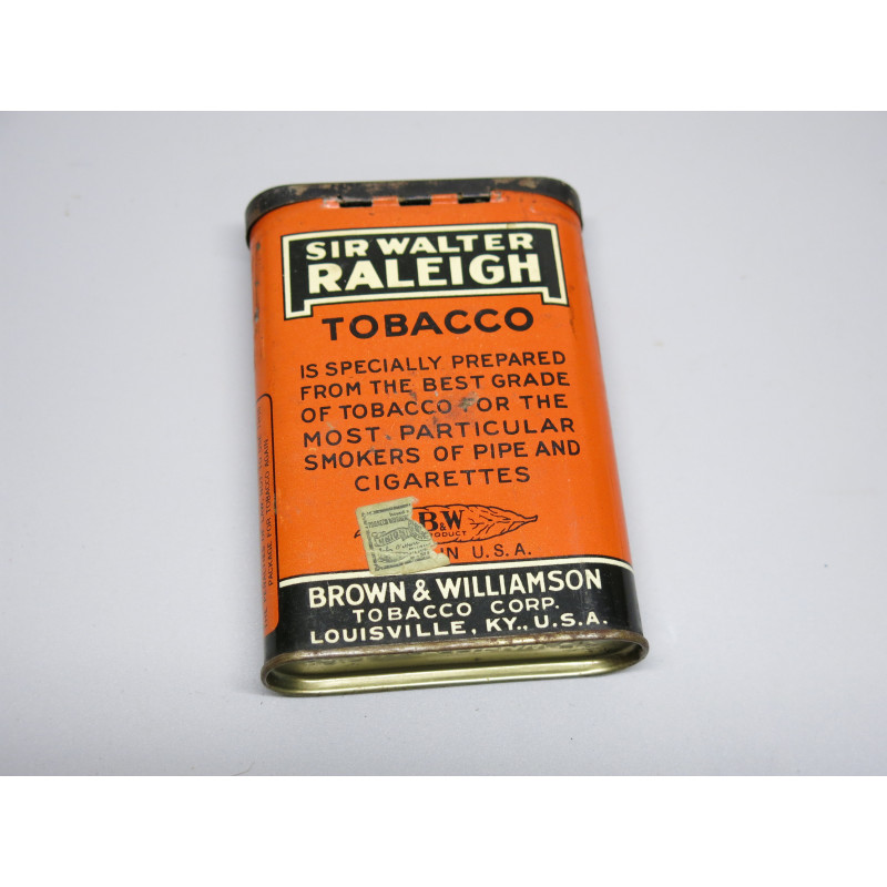 Boite vide métal tabac RALEIGH US ww2  