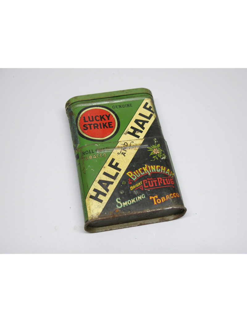 Boite vide metal tabac Lucky Strike US ww2 ref 110