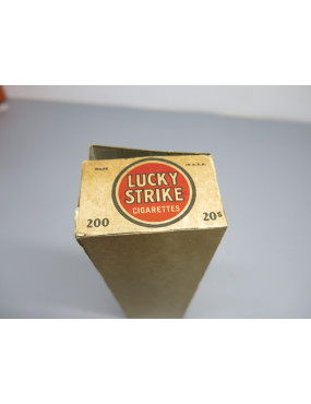 Boite carton vide original pour cigarettes Lucky Strike US ww2 ref 22